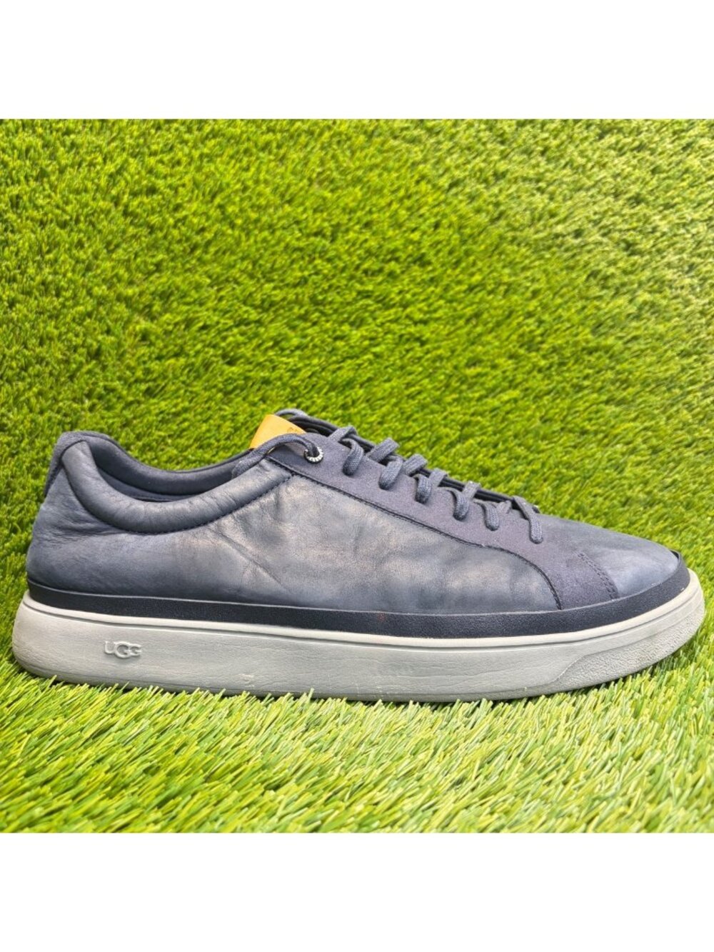 UGG Cali Low Mens Size 14 Navy Blue Gray Waterproof Lifestyle Shoes Sneakers